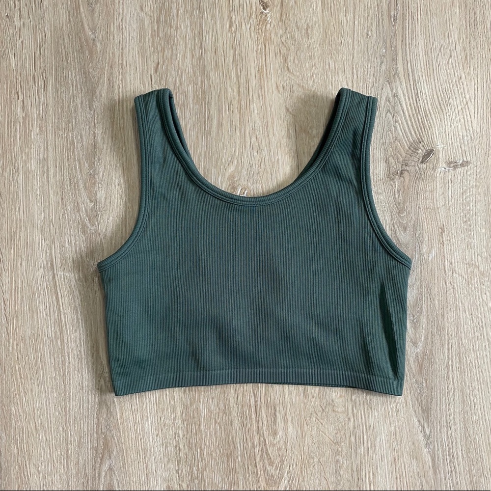 Aerie Cropped Scoop Neck Tank Top